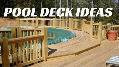 ground pool deck ideas youtube