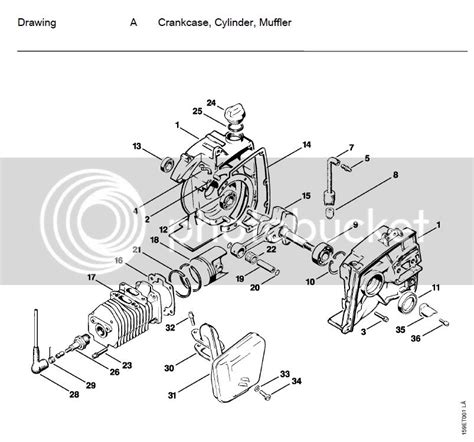 stihl chainsaw engine diagram
