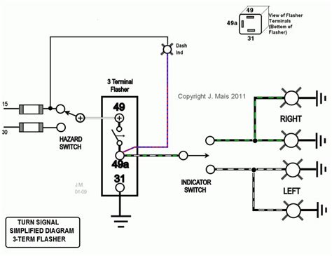 flashers  hazards  pin relay wiring diagram cadicians blog