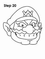 Wario Nintendo Waluigi Face Bros Craftwhack Easydrawingtutorials sketch template