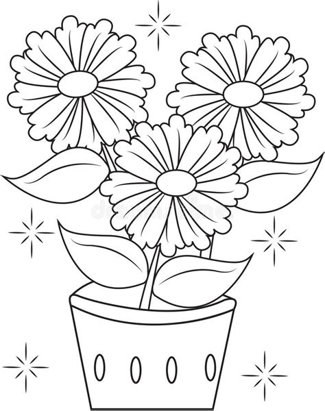flowers   pot drawing  getdrawings
