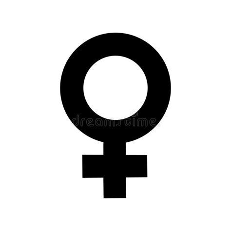 Female Symbol With Horns On White Background 3d Illustration Stock