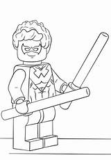 Lego Nightwing Coloring Pages Printable Categories sketch template