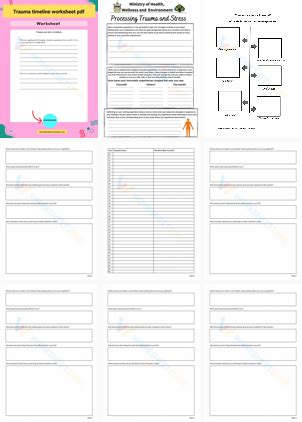 printable trauma timeline worksheets  students