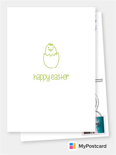 happy easter chicken happy easter cards 🐰🐤🎁 send real postcards online