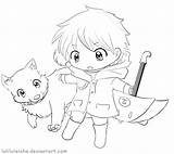 Anime Coloring Pages Chibi Color Guy Line Boy Allowed Deviantart Getdrawings Group Favourites Add sketch template