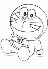 Doraemon Coloring Drawing Draw Pages Kids Cartoon Drawings Printable Step Outline Pencil Easy Line Characters Paper Anime sketch template