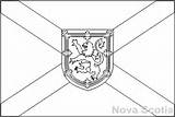 Colouring Flags Nova Scotia Canada Ns Book Small Fotw Ca Crwflags sketch template