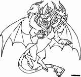 Chimera Lineart sketch template
