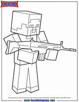 Minecraft Steve Coloring Ausmalbilder sketch template