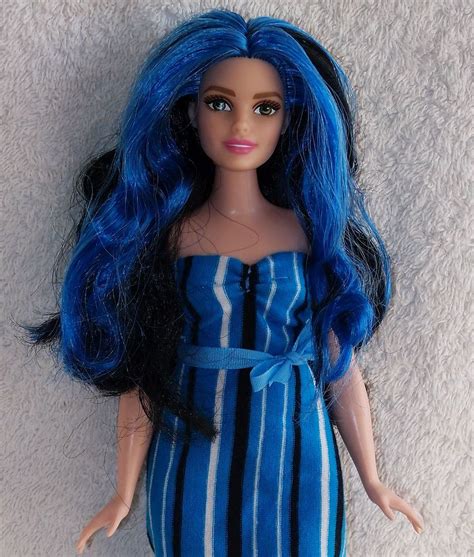 29 Hq Images Blue Hair Barbie Ooak Barbie Fashion Doll
