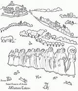 Coloring Francis Assisi Saints St Pages Over Kids Catholic Saint Communion Hill Activities Desktop Summer Fun Popular Colouring Printable Library sketch template
