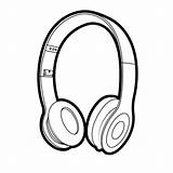 Earbuds Clipartmag Headphones sketch template