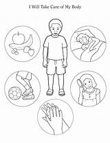 Body Coloring Pages Parts Preschool Care Healthy Kids Human Take Icarly Colouring Printable Will Worksheet Bodies Taking Kindergarten Winn Dixie sketch template