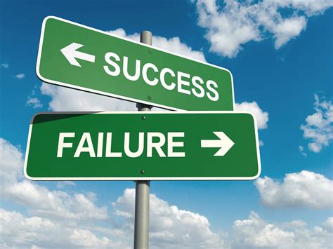 signs pointing  success    failure