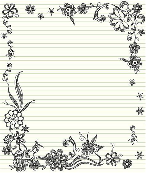 royalty  lined paper  borders clip art vector images