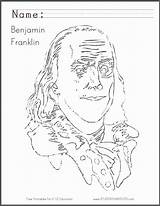 Franklin Coloring Ben Benjamin Popular sketch template