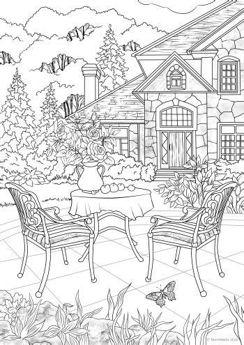 coloring pages house garden richard mcnarys coloring pages