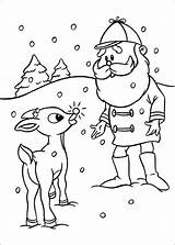 Rudolph Coloring Red Nosed Pages Reindeer Easy Reno Misfit Toys Snowman Drawing El Dibujos La Para Book Colorear Sheets Nose sketch template