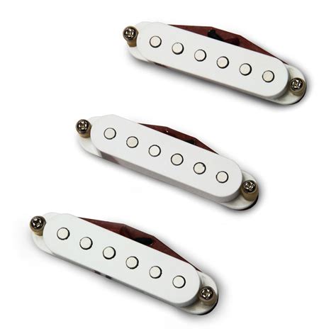bare knuckle pickups boot camp brute force single coil strat set white glued