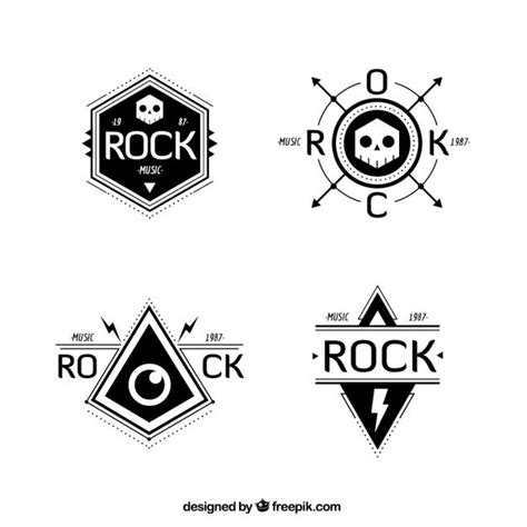premium vector rock band logo collection logotipos de bandas de