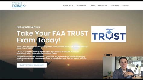 complete walkthrough   faas trust exam drone launch academy