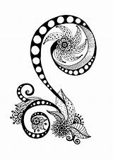 Zen Coloring Pages Abstract Adults Flowers Stress Pattern Anti Inspired Antistress Paisley Element Doodles Mehndi Henna Mandala Adult Relaxation Floral sketch template