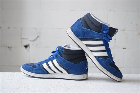 blue adidas high top skate shoes vintage trainers  top etsy blue adidas high tops adidas