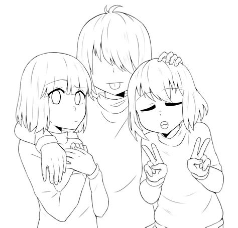 undertale frisk  chara pages coloring pages