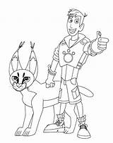 Kratts Coloring4free sketch template