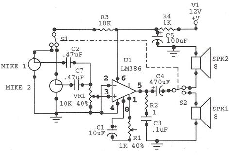 circuit diagram door phone