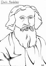 Mendeleev Dmitri Addict Potter sketch template