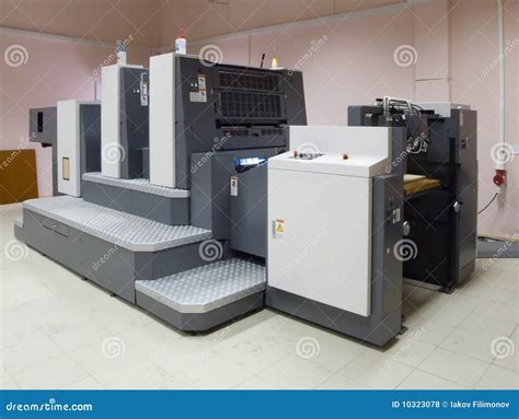 offset  section printed machine stock photo image  printed