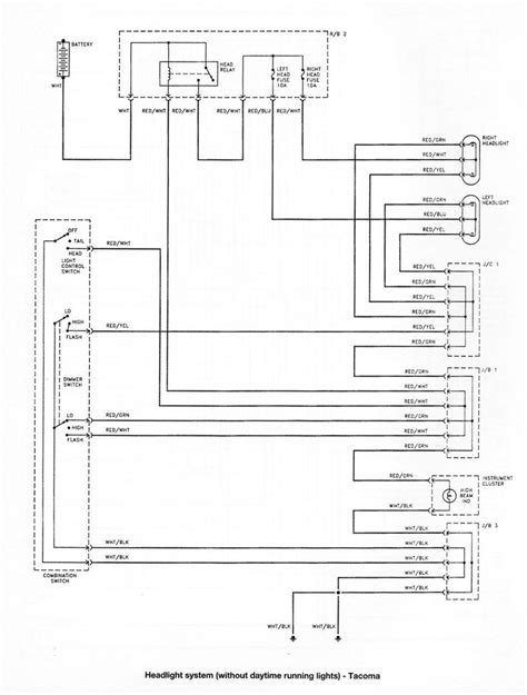 electrical wiring diagram  toyota tacoma