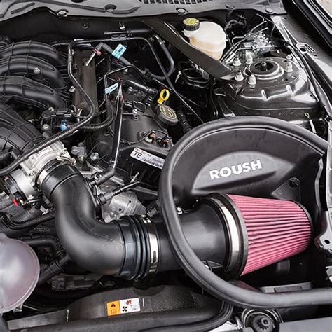 roush performance  plastic black cold air intake system  red filter