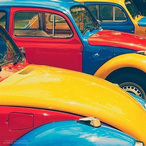 colourful cars vintage primary colors aesthetic primary color