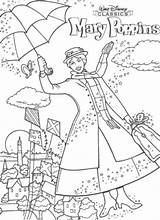 Poppins Kleurplaten Ausmalbild Recherche Afkomstig Tekeningen sketch template