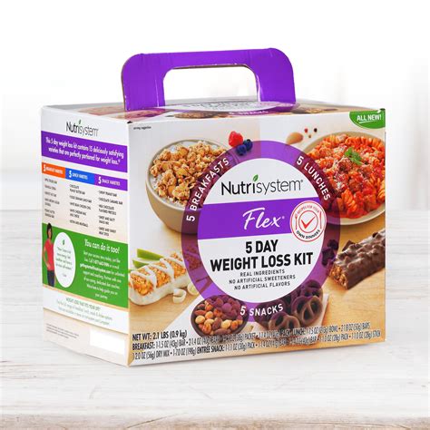 Nutrisystem 5 Day Weight Loss Kit Healthy Food Breakfast Lunch Dinner