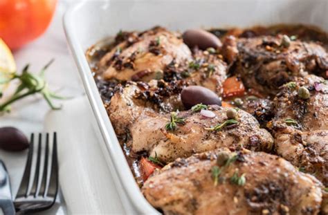 recipe mediterranean chicken thighs with tomatoes and basil health
