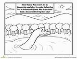 Loch Ness Monster Nessie Worksheets Color Coloring Worksheet Education Pages Grade Scotland Highland Games sketch template