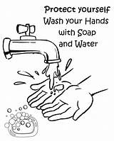Wash Preschool Handwashing Printables Trace sketch template