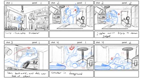 artstation storyboard practice  panel story