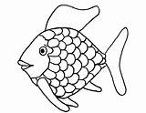 Fish Coloring Pages Drawing Colouring Rainbow Color Printable Angelfish Outline Printables Easy Fishing Man Outlines Cute Pdf Print Puffer Silhouette sketch template