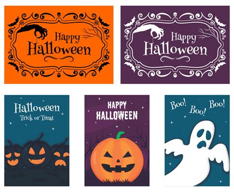 happy halloween printable signs     printablee