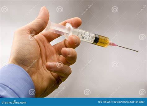 injection stock image image  healthcare medical hand