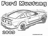 Mustang Coloring Pages Ford Car Cars Hot Mustangs Rod Kids Colouring Printable 2009 Drawing Color Print Sheets Gif Embroidery Muscle sketch template