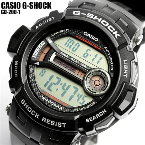 【楽天市場】【g shock・gショック】casio カシオ ジーショック gd 200 1 g shock メンズ 腕時計 men s うで