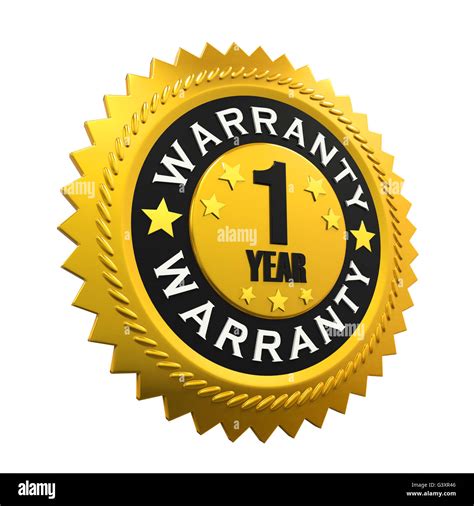 year warranty sign stock photo alamy