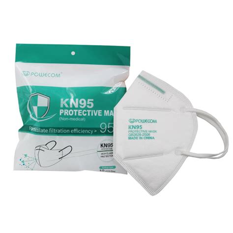 pcs kn face mask powecom cdc approved appendix  medical respirator ebay