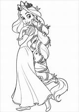 Rapunzel Prinzessin Tangled Gratistodo sketch template